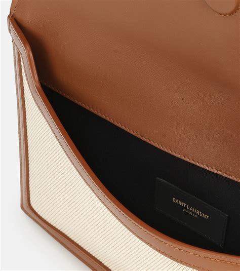 saint laurent uptown canvas clutch